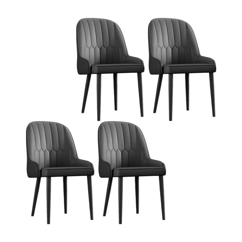 Ensemble de chaises en métal de style scandinave, chaises Parsons pour salle à manger et cuisine