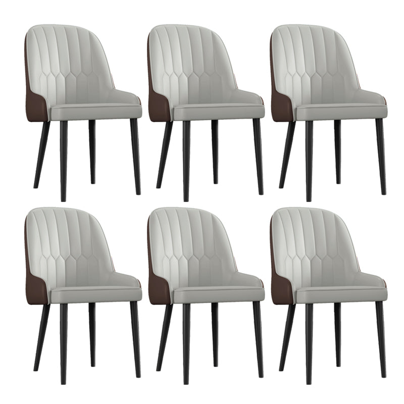 Ensemble de chaises en métal de style scandinave, chaises Parsons pour salle à manger et cuisine