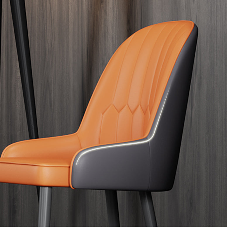 Ensemble de chaises en métal de style scandinave, chaises Parsons pour salle à manger et cuisine