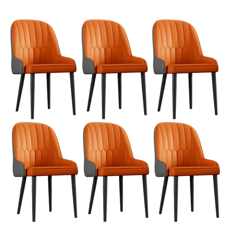 Ensemble de chaises en métal de style scandinave, chaises Parsons pour salle à manger et cuisine