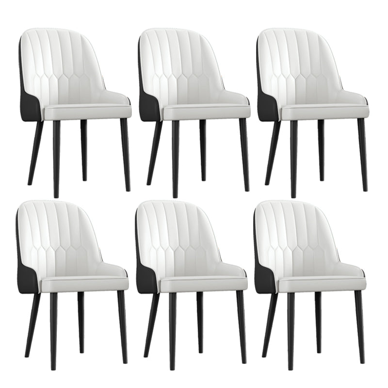 Ensemble de chaises en métal de style scandinave, chaises Parsons pour salle à manger et cuisine