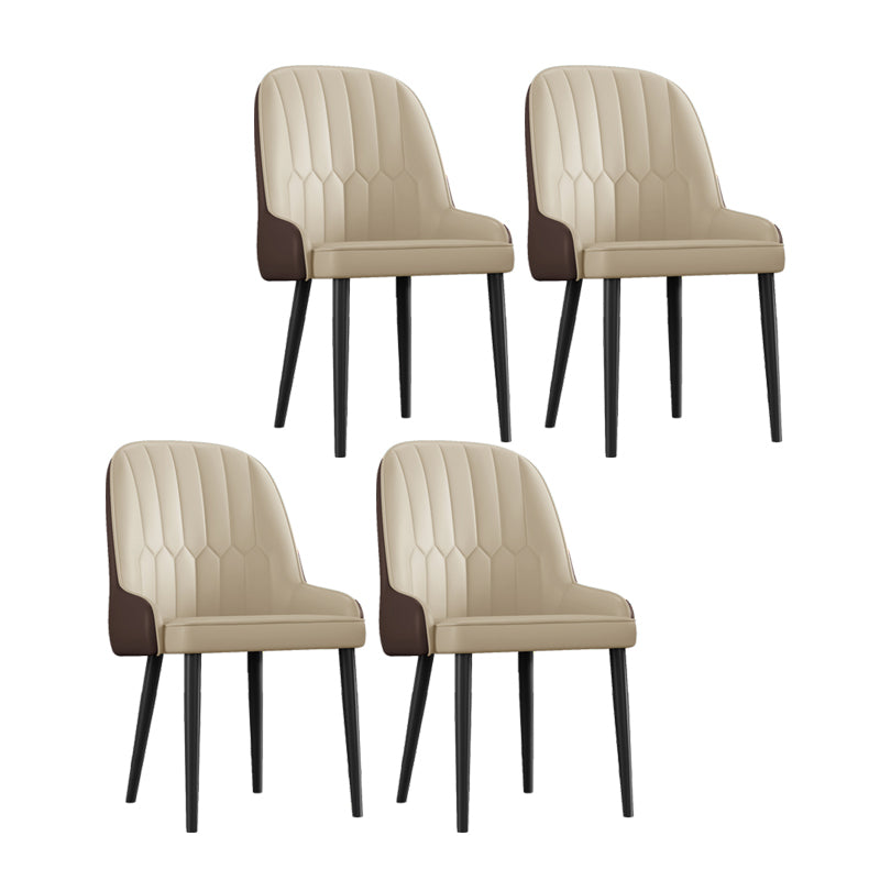 Ensemble de chaises en métal de style scandinave, chaises Parsons pour salle à manger et cuisine