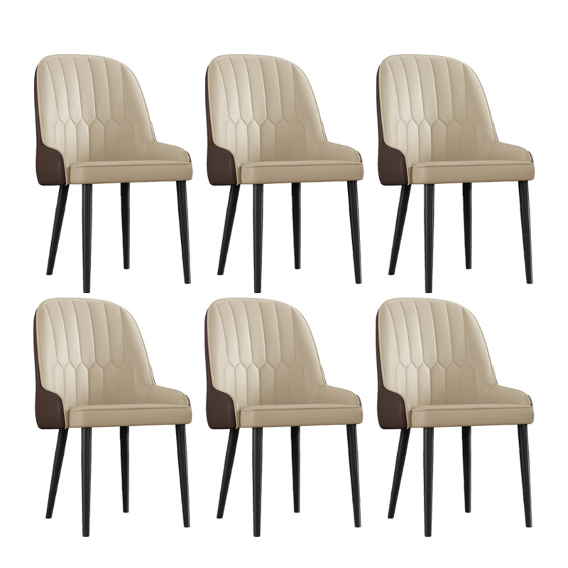 Ensemble de chaises en métal de style scandinave, chaises Parsons pour salle à manger et cuisine