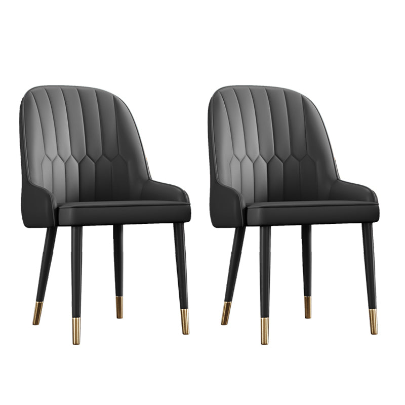 Ensemble de chaises en métal de style scandinave, chaises Parsons pour salle à manger et cuisine