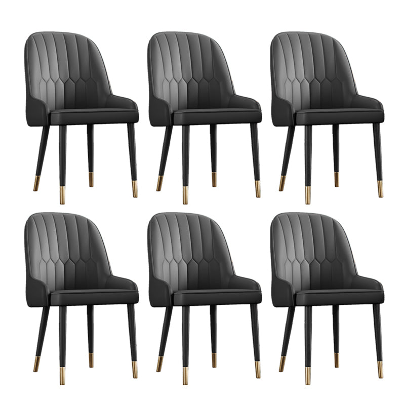 Ensemble de chaises en métal de style scandinave, chaises Parsons pour salle à manger et cuisine