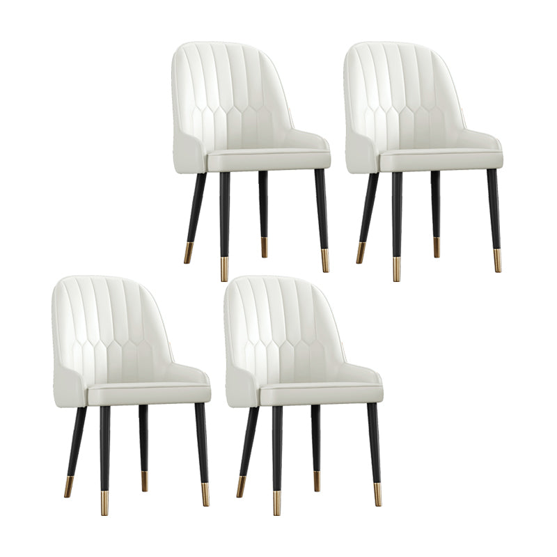 Ensemble de chaises en métal de style scandinave, chaises Parsons pour salle à manger et cuisine