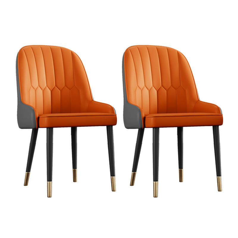 Ensemble de chaises en métal de style scandinave, chaises Parsons pour salle à manger et cuisine