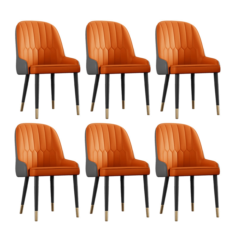 Ensemble de chaises en métal de style scandinave, chaises Parsons pour salle à manger et cuisine