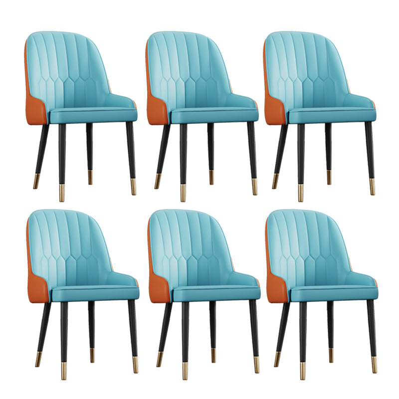 Ensemble de chaises en métal de style scandinave, chaises Parsons pour salle à manger et cuisine