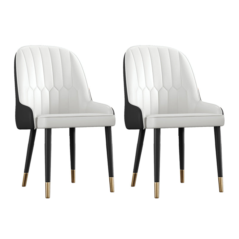 Ensemble de chaises en métal de style scandinave, chaises Parsons pour salle à manger et cuisine