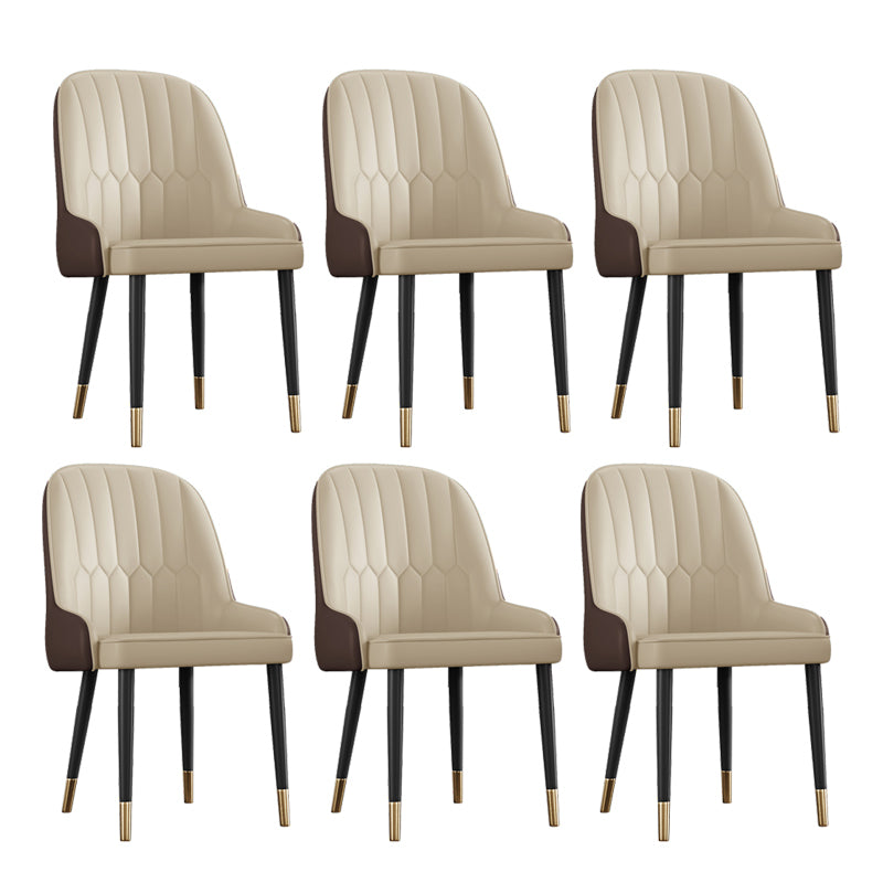 Ensemble de chaises en métal de style scandinave, chaises Parsons pour salle à manger et cuisine