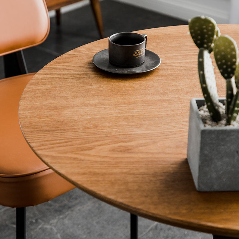 Mesa de comedor de estilo moderno Mesa de comedor de madera redonda con base de tulipán para uso en el hogar