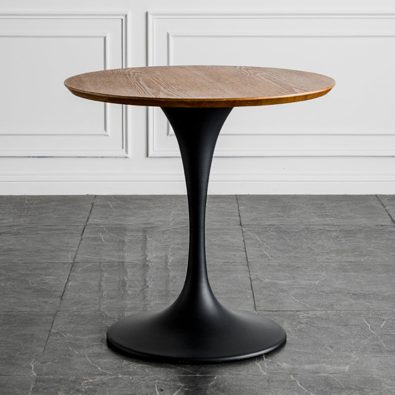 Mesa de comedor de estilo moderno Mesa de comedor de madera redonda con base de tulipán para uso en el hogar