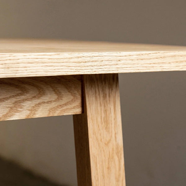 Mesa de madera moderna para mesa de comedor rectangular de restaurantes con base de caballete