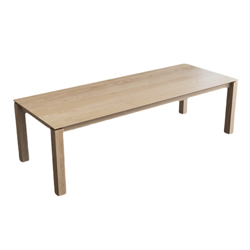 Mesa de madera de pino rectangular para la mesa de comedor moderna del restaurante con 4 patas de la naturaleza