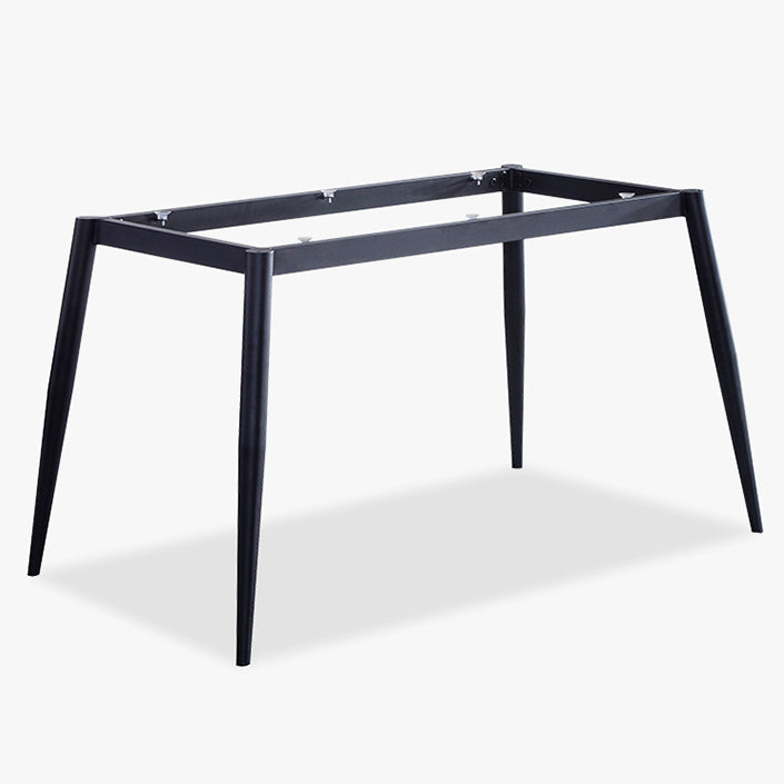 Sintered Stone Grey Tone Table Industrial 4 Legs Table for Dining Room
