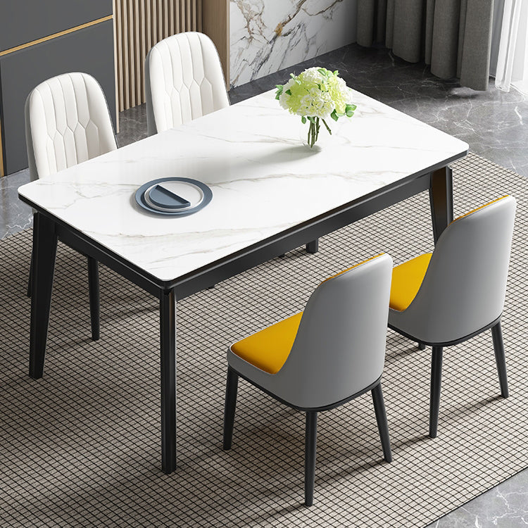 Midcentury stijl eetkamer collectie steen 4 poten indoor eetgelegen tabel