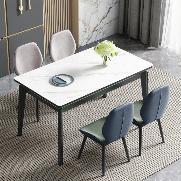 Midcentury stijl eetkamer collectie steen 4 poten indoor eetgelegen tabel