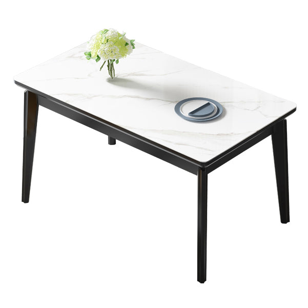 Midcentury stijl eetkamer collectie steen 4 poten indoor eetgelegen tabel