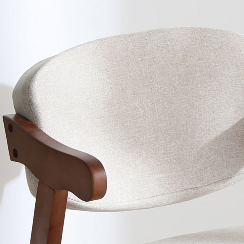 Silla de comedor de madera tradicional con respaldo abierto, silla lateral de comedor individual para el hogar