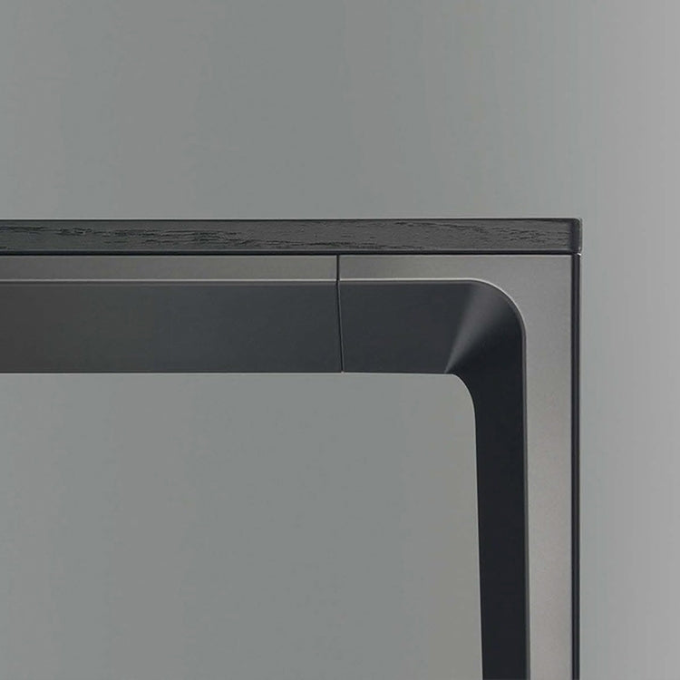 Modern Style Sintered Stone Table 4 Legs Aviation Aluminum Base Rectangle Table for Home