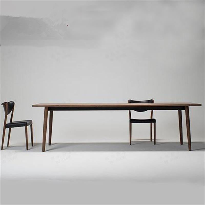 Rectangle Contemporary Dining Room Table Pine Solid Wood Table with 4 Legs