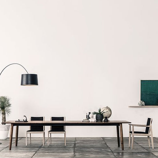 Rectangle Contemporary Dining Room Table Pine Solid Wood Table with 4 Legs