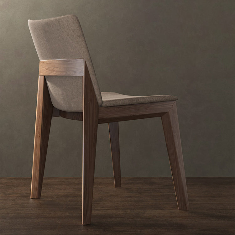 Silla lateral tapizada restaurante contemporáneo Silla de comedor con respaldo sólido