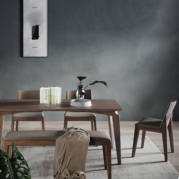 Silla lateral tapizada restaurante contemporáneo Silla de comedor con respaldo sólido