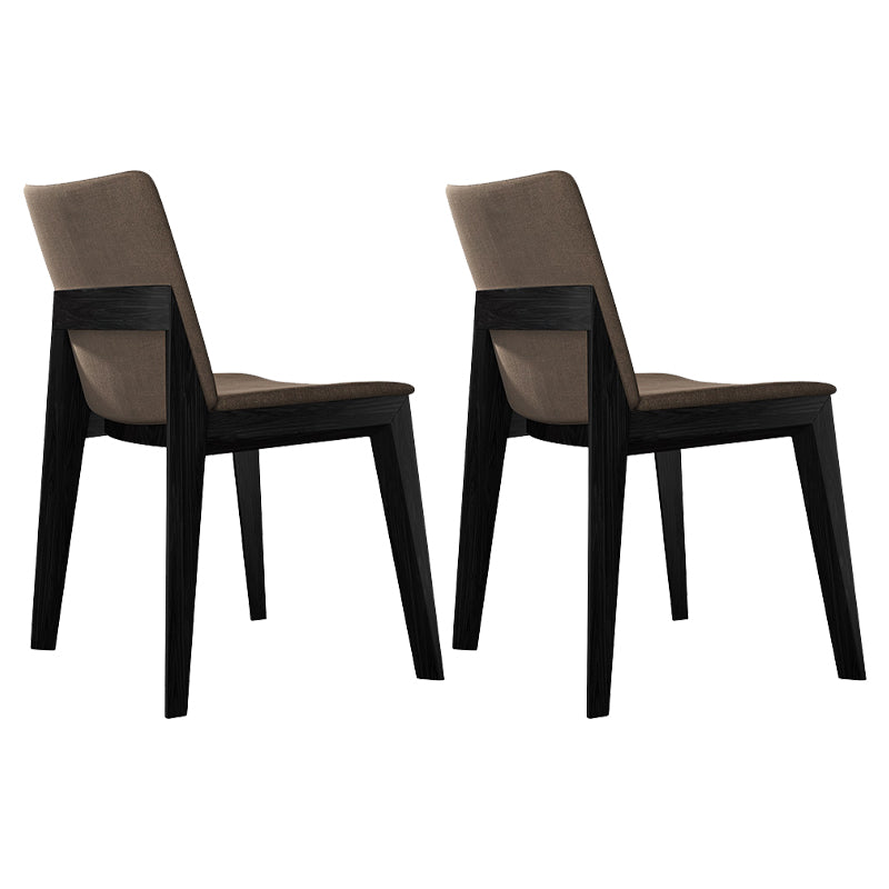 Silla lateral tapizada restaurante contemporáneo Silla de comedor con respaldo sólido