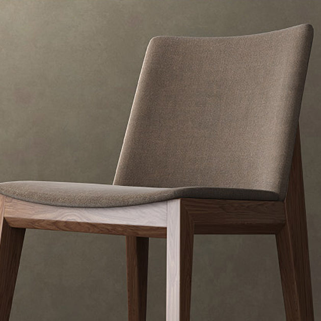 Silla lateral tapizada restaurante contemporáneo Silla de comedor con respaldo sólido