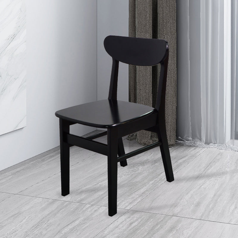Silla auxiliar de comedor tapizada escandinava Silla de comedor con respaldo abierto