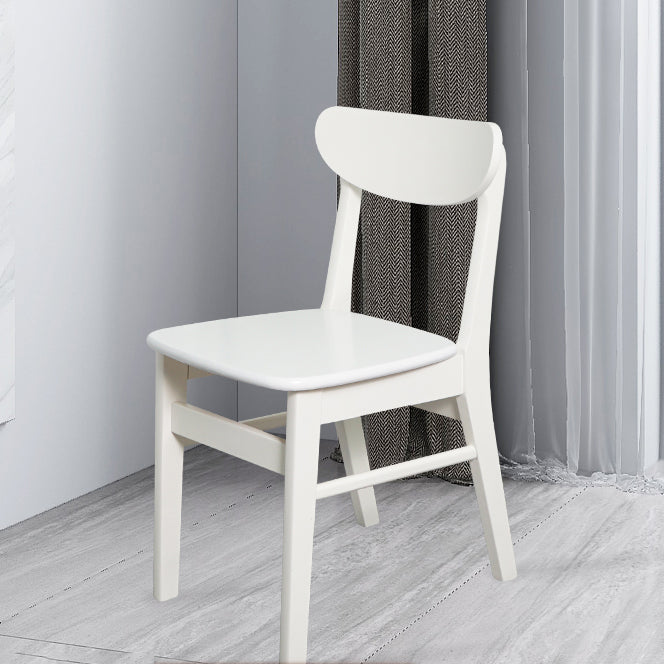 Silla auxiliar de comedor tapizada escandinava Silla de comedor con respaldo abierto
