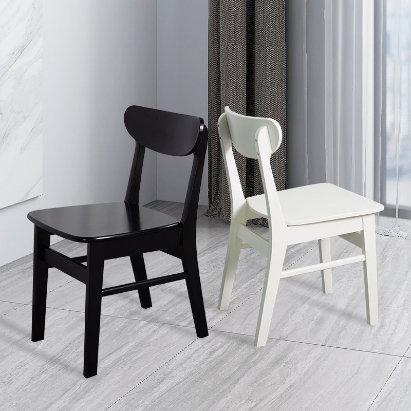 Silla auxiliar de comedor tapizada escandinava Silla de comedor con respaldo abierto