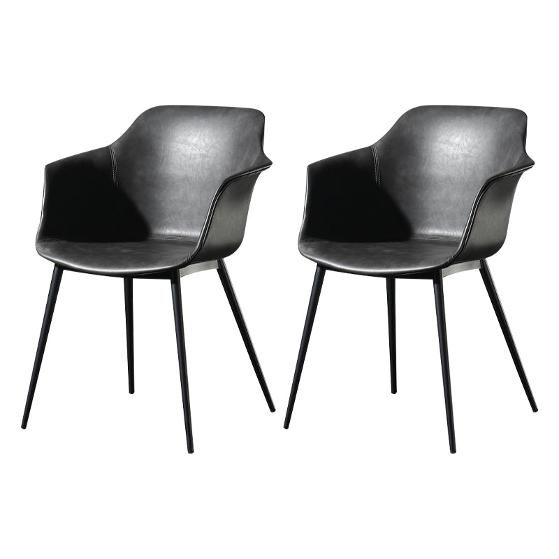Zeitgenössischer Stil Essstuhl Arm Metal Side Parsons Stühle für Küche