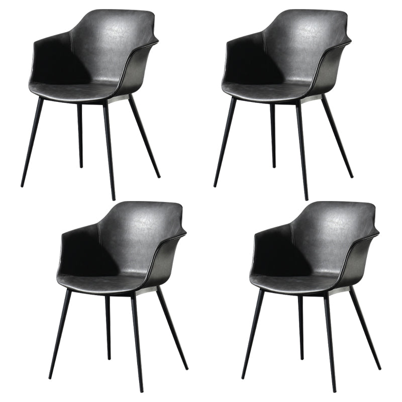 Zeitgenössischer Stil Essstuhl Arm Metal Side Parsons Stühle für Küche