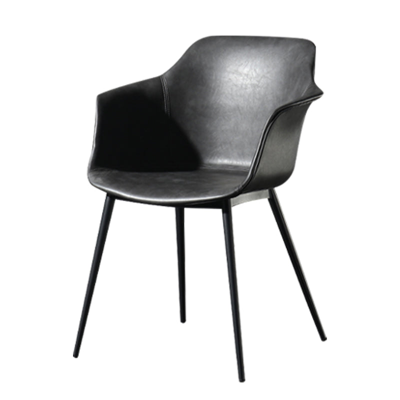 Silla de comedor de estilo contemporáneo sillas de metal parsons para cocina para cocina