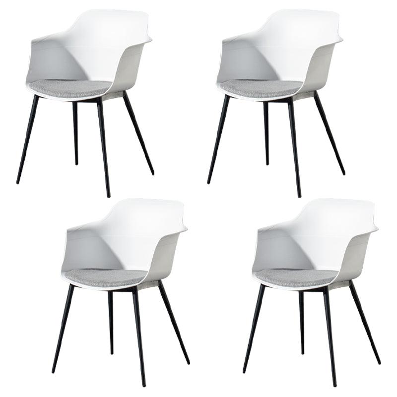Zeitgenössischer Stil Essstuhl Arm Metal Side Parsons Stühle für Küche