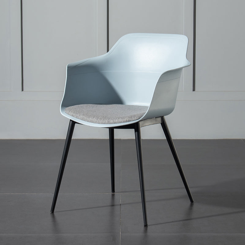 Zeitgenössischer Stil Essstuhl Arm Metal Side Parsons Stühle für Küche