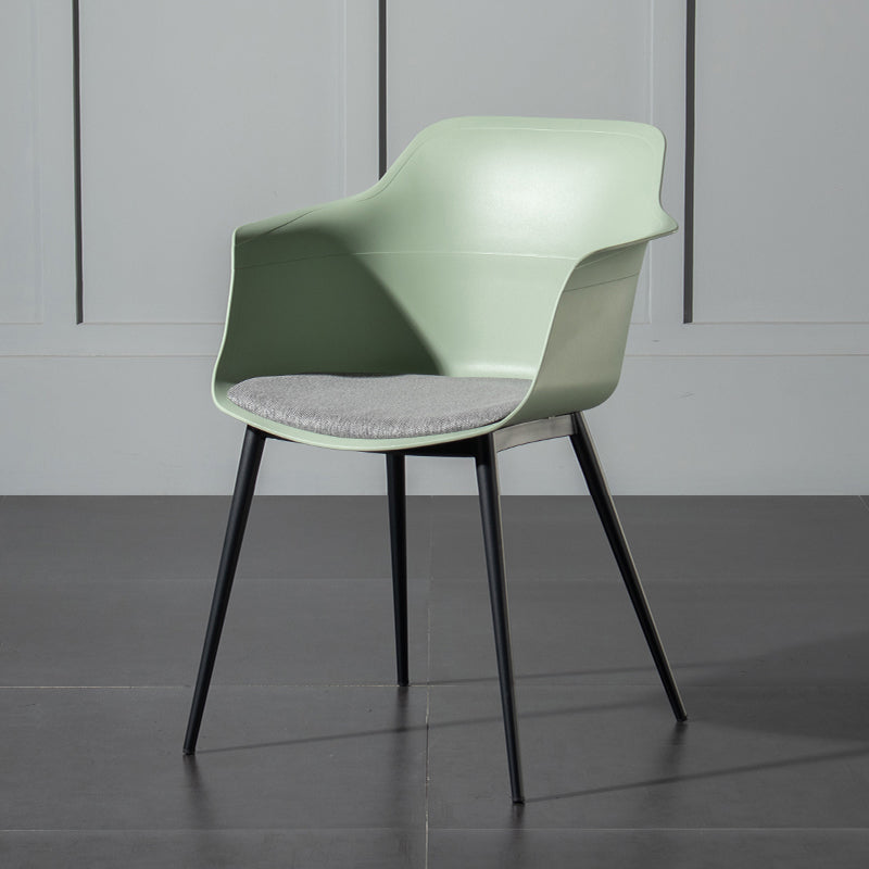 Zeitgenössischer Stil Essstuhl Arm Metal Side Parsons Stühle für Küche