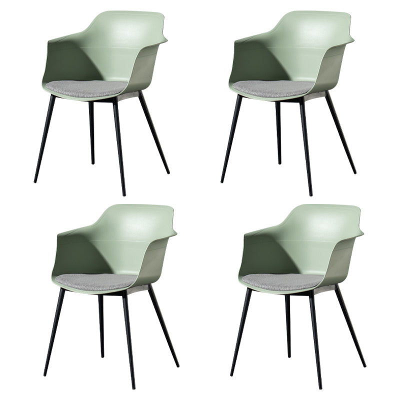 Zeitgenössischer Stil Essstuhl Arm Metal Side Parsons Stühle für Küche