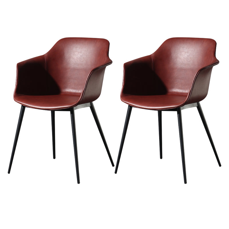 Silla de comedor de estilo contemporáneo sillas de metal parsons para cocina para cocina