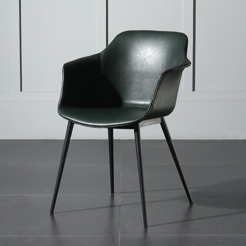 Zeitgenössischer Stil Essstuhl Arm Metal Side Parsons Stühle für Küche