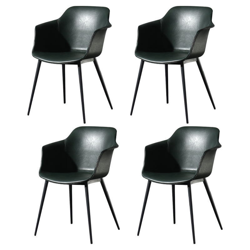 Zeitgenössischer Stil Essstuhl Arm Metal Side Parsons Stühle für Küche