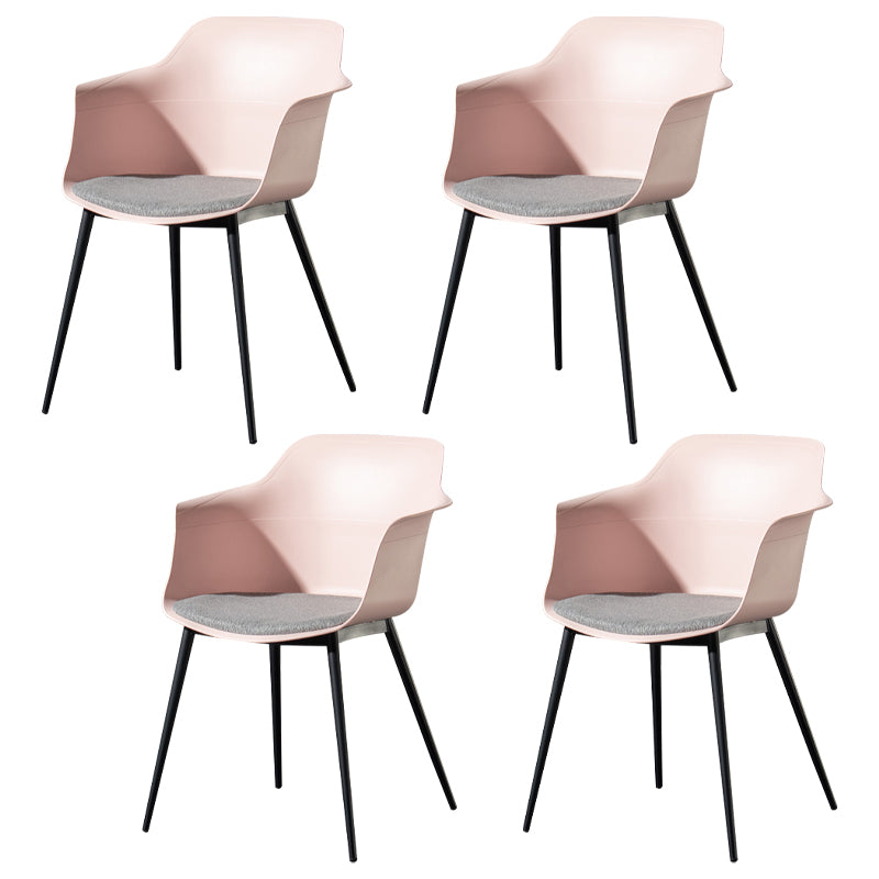 Zeitgenössischer Stil Essstuhl Arm Metal Side Parsons Stühle für Küche