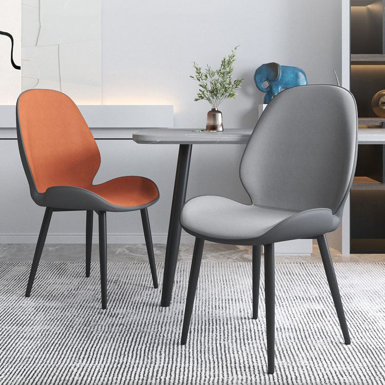 Wingback tapizado moderno del final mate de la silla lateral del restaurante que cena la silla
