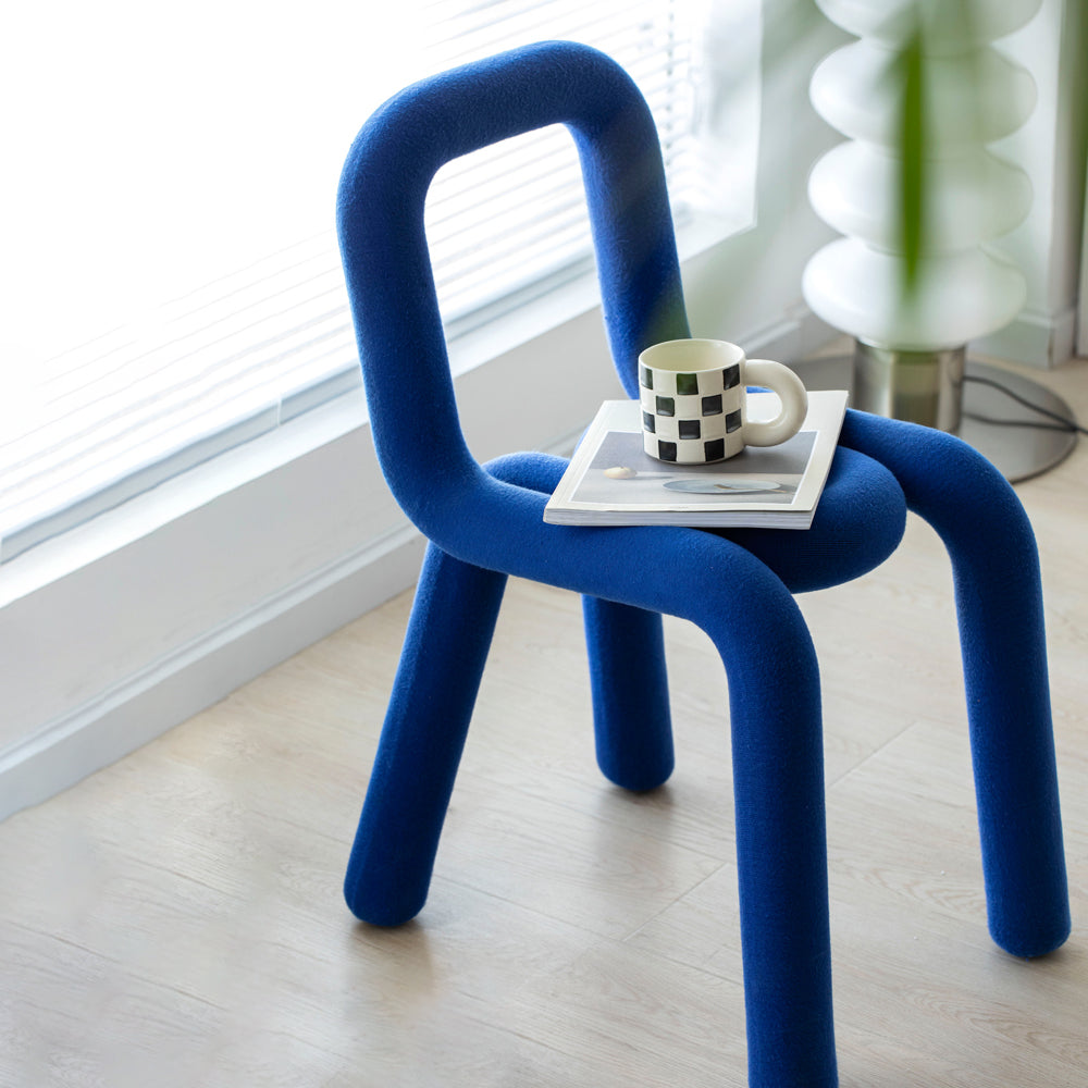 Contemporary Style Dining Room Chair Dining Armless Chair with Metal Legs
