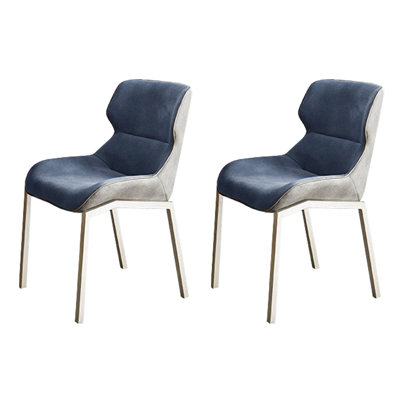 Sillas de comedor de cuero con sillón Wingback Parsons de estilo contemporáneo para uso doméstico