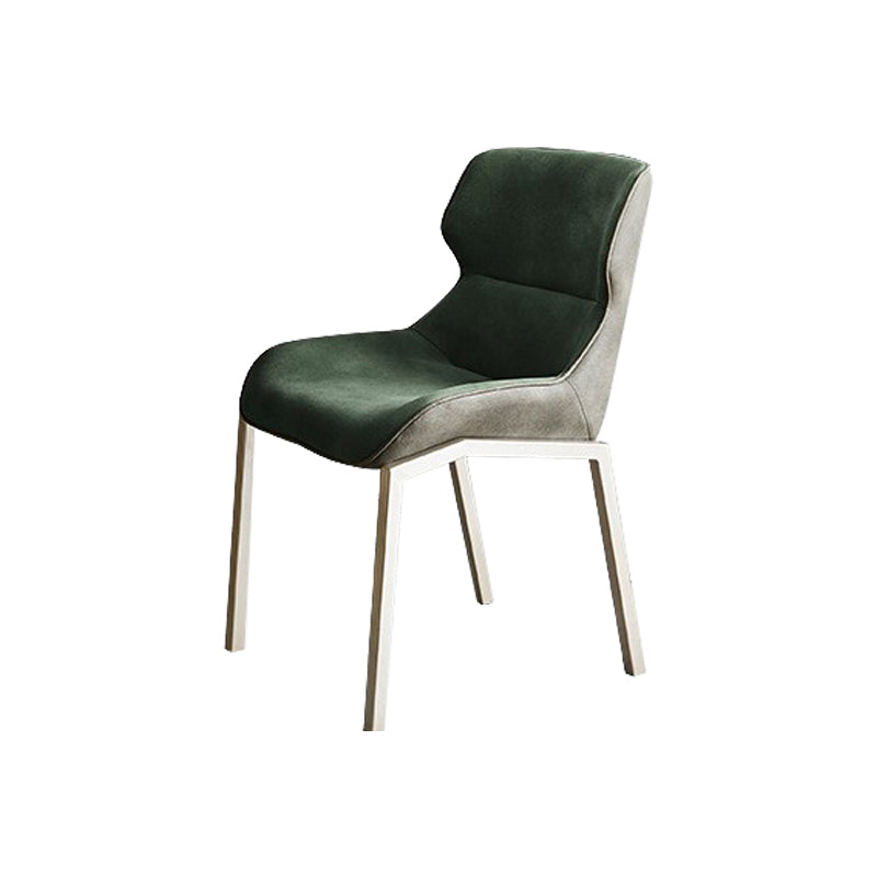 Sillas de comedor de cuero con sillón Wingback Parsons de estilo contemporáneo para uso doméstico
