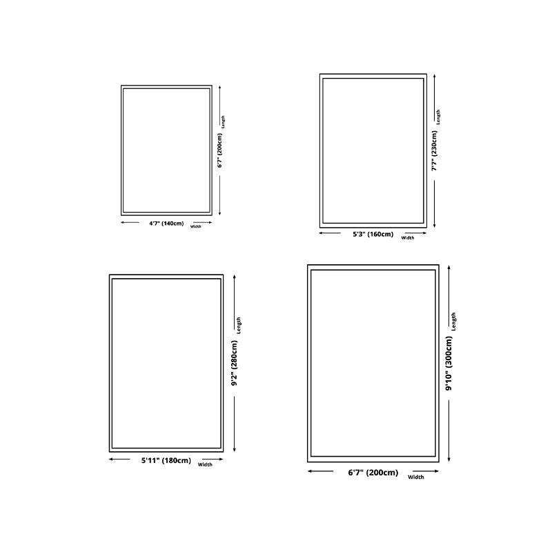 Brown Simple Rug Polyester Color Block Indoor Rug Stain Resistant Rug for Drawing Room